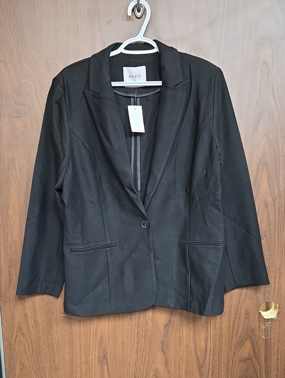 Ricki's Size XXL Black Button Up Blazer